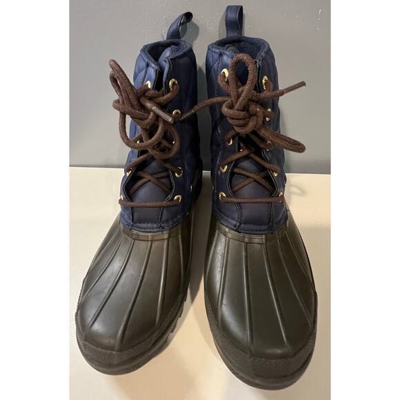 EUC Sperry Boots in Navy Blue and Brown - Picture 5 of 7
